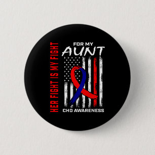 Ihr Kampf Tante Chd Bewusstsein Amerikanische Flag Button