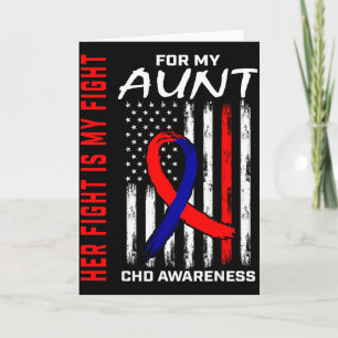 Ihr Kampf Tante Chd Bewusstsein Amerikanische Flag Karte