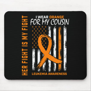 Ihr Kampfflugzeug Orangen Cousin Leukämie Krebsges Mousepad