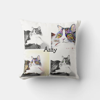 Ihr Katzenname, atemberaubende moderne Katze Kissen