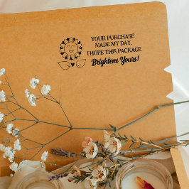 Ihr Kauf hat mir den Tag getan, Verpackung Gummistempel