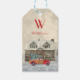 Ihr Kind heißt Red Car vom Santa Geschenkanhänger