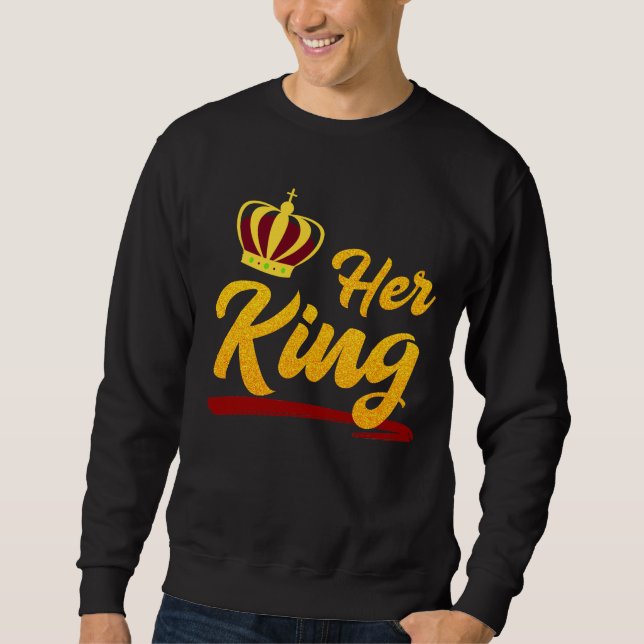 Ihr King Gold Glitzer Sweatshirt (Vorderseite)