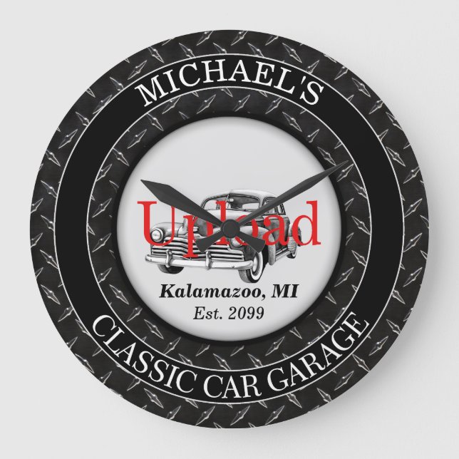 Ihr klassisches Auto-Foto die Uhr hochladen (Vorderseite)