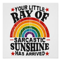 Ihr kleiner Ray aus sarkastischem Sonnenschein
