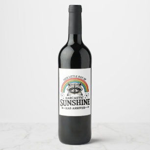 Ihr kleiner Strahl sarkastischer Sonnenschein Sark Weinetikett
