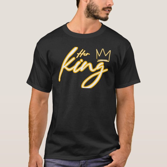 Ihr König Neon Typografie T-Shirt (Vorderseite)