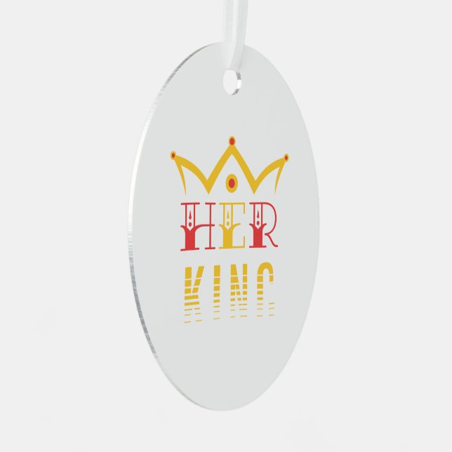 Ihr König Ornament Aus Metall (Vorderseite Rechts)