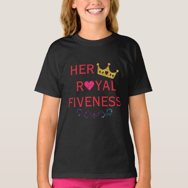 Ihr königliches Fiveness Shirt (Vorderseite)