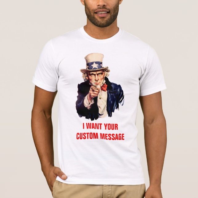 Ihr kundenspezifischer Uncle Sam T-Shirt (Vorderseite)