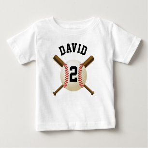 Ihr kundenspezifisches Baseball-Jungen-Sport-Team Baby T-shirt