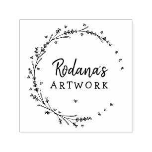 Ihr Kunstwerk Lavender Hearts Kranz Permastempel