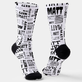 Ihr (Kurzer) Name ist über diese hinweg Socken