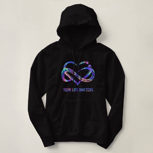 Ihr Leben spielt eine Rolle bei der Prävention von Hoodie (Design vorne)