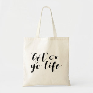 Ihr Leben Typografie Tragetasche