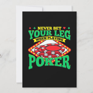 Ihr Leg beim Poker Einladung
