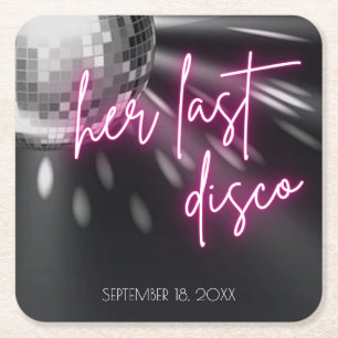 Ihr letzter Disco-Junggeselinnen-Abschied Napkins Rechteckiger Pappuntersetzer