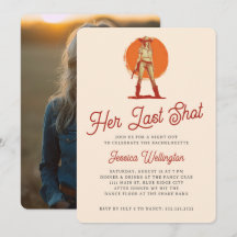 Ihr letzter Shot Retro Western Cowgirl Bachelorett