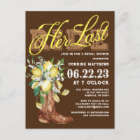 Ihr letztes Cowgirl Boots Lemons Brautparty