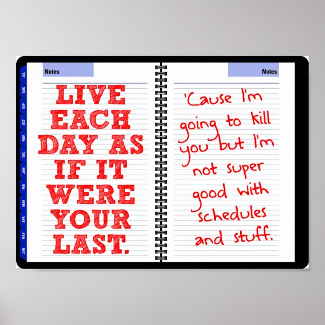 Ihr letztes Tag lustiges Poster (Vorne)