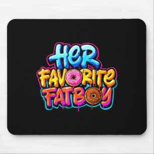 Ihr Lieblings-Fettwanst-Lustiger-Donut-Liebhaber-H Mousepad