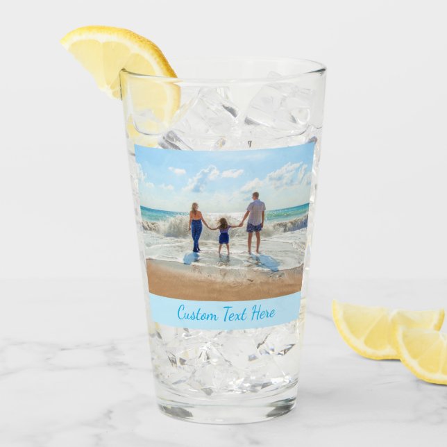 Ihr Lieblings-Foto-Glasgeschenk mit benutzerdefini Glas (Vorderseite Ice)