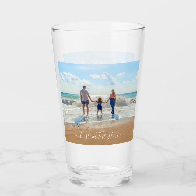 Ihr Lieblings-Foto-Glasgeschenk mit benutzerdefini Glas (Vorderseite)