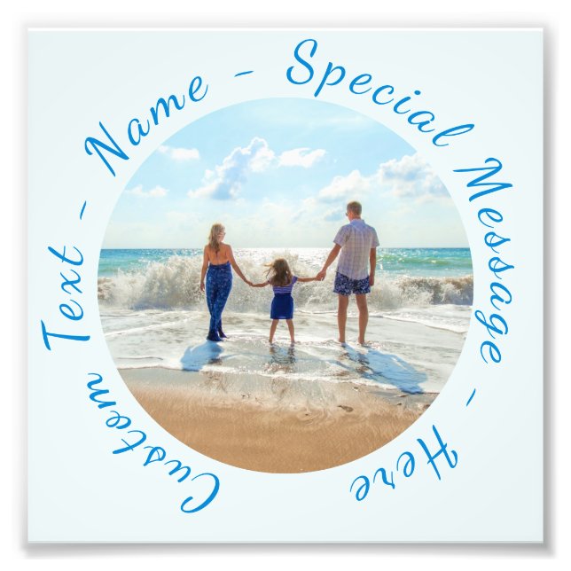 Ihr Lieblings-Foto mit benutzerdefiniertem Text Fotodruck (Vorne)