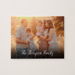Ihr Lieblings-Foto Puzzle<br><div class="desc">Personalisieren Sie mit Ihrem Lieblings-Foto mit Ihrem Familiennamen und schaffen Sie eine einzigartige Erinnerung und Geschenk zum Schatz!</div>