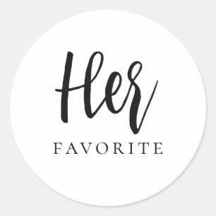 Ihr Lieblings-Geschenk mit moderner kalligraphisch Runder Aufkleber
