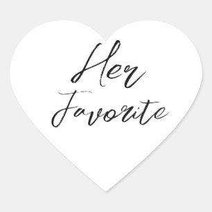 Ihr Lieblings-Modernes-Script Hochzeitsgeschenk Herz-Aufkleber