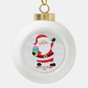 Ihr Lieblings-Personalisiert-Weihnachtsbild Keramik Kugel-Ornament