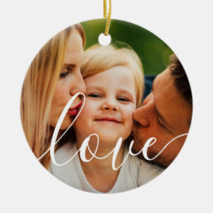 Ihr Lieblingsfamilienfoto Keramik Ornament