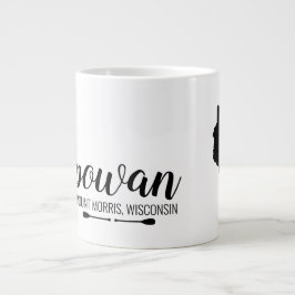 Ihr Lieblingswisconsin-See mit Kanusadeln Jumbo-Tasse