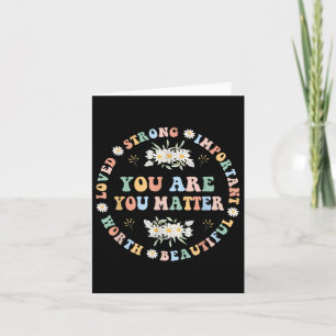 Ihr liebt Mental Health Awareness Warriors Women Karte