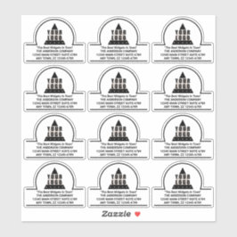 Ihr Logo 12 Promo Adresse Kontaktaufnahme Vinyl sc Aufkleber