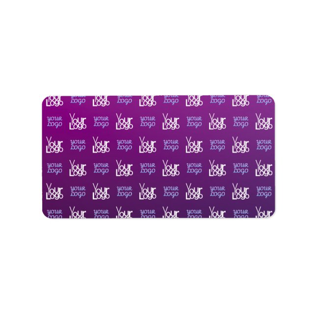 Ihr Logo | 2 Hochgeladene Bilder oder Firmenlogos Adressaufkleber (Vorne)