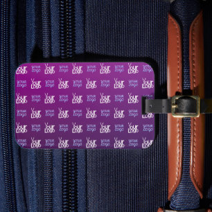 Ihr Logo   2 Hochgeladene Bilder oder Firmenlogos Gepäckanhänger