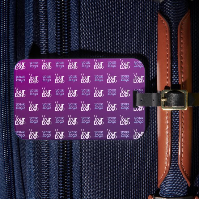 Ihr Logo | 2 Hochgeladene Bilder oder Firmenlogos Gepäckanhänger (Vorderseite Insitu 4)