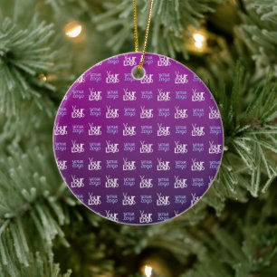 Ihr Logo 2 Hochgeladene Bilder oder Firmenlogos Keramik Ornament