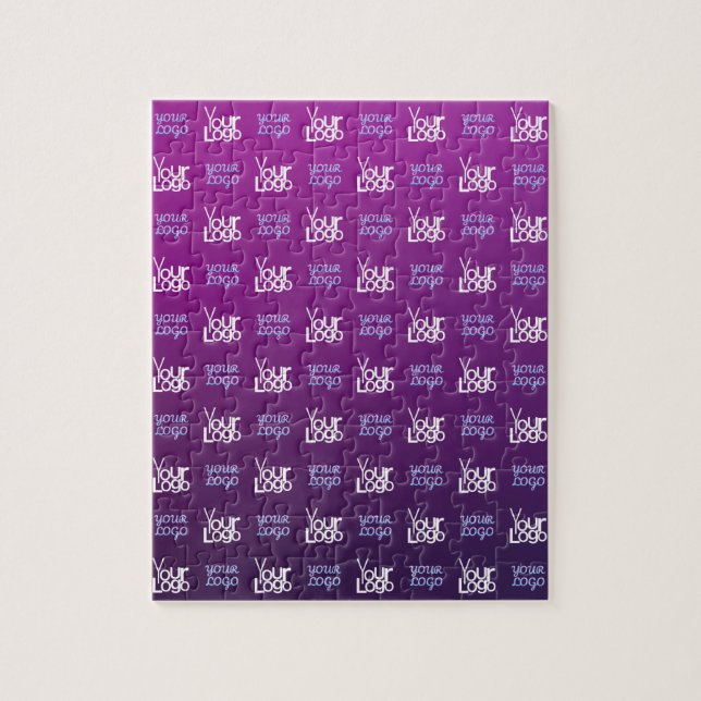 Ihr Logo | 2 Hochgeladene Bilder oder Firmenlogos Puzzle (Vertikal)