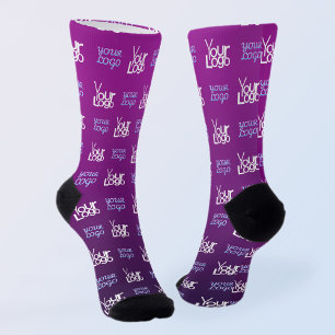 Ihr Logo   2 Hochgeladene Bilder oder Firmenlogos Socken