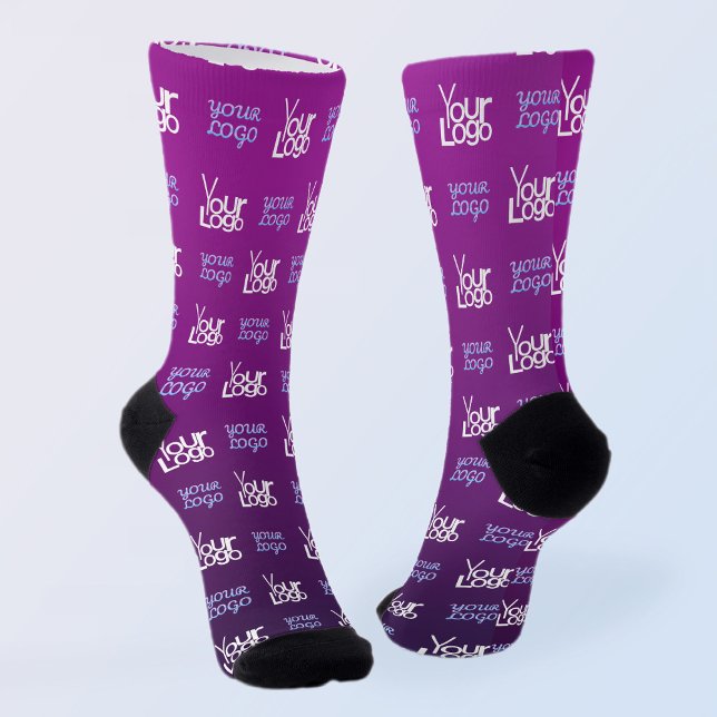 Ihr Logo | 2 Hochgeladene Bilder oder Firmenlogos Socken (Von Creator hochgeladen)