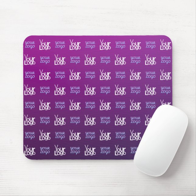 Ihr Logo | 2 hochgeladene Bilder oder Geschäftslog Mousepad (Mit Mouse)