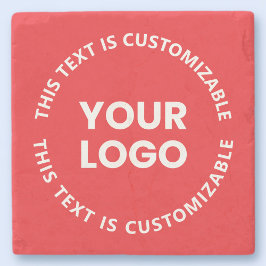 Ihr Logo/alle hochgeladenen Bilder und Rundschreib Steinuntersetzer