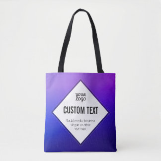 Ihr Logo & anpassbarer Text | Lila Ombre