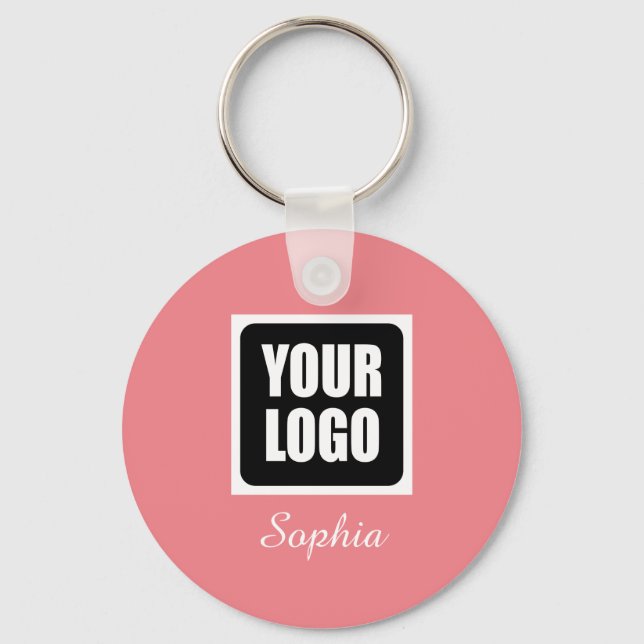 Ihr Logo/Art/Foto, Name des Drehbuchs, Korallen Schlüsselanhänger (Vorderseite)