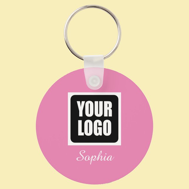 Ihr Logo/Art/Foto, Name des Drehbuchs, Rosa Schlüsselanhänger (Von Creator hochgeladen)