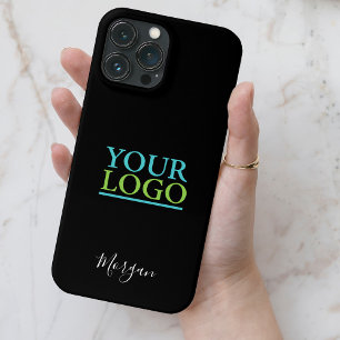 Ihr Logo/Art/Foto, Name des Werkes Weiße Schrift,  Case-Mate iPhone Hülle