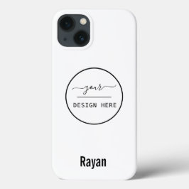 Ihr Logo/Art/Foto, Name, weißer iPhone-Fall Case-Mate iPhone Hülle